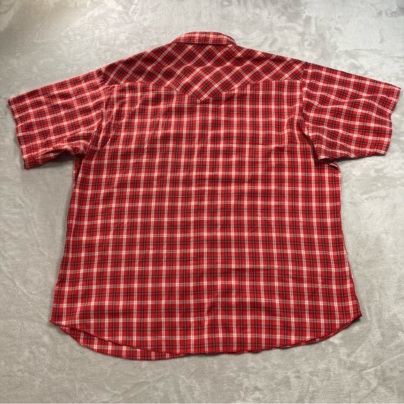 Wrangler Western Pearl Snap Shirt Short Sleeve Men's Sz 2XL - Picture 4 of 8